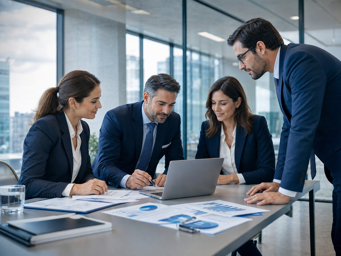 Equipo profesional de InverKobra analizando información financiera